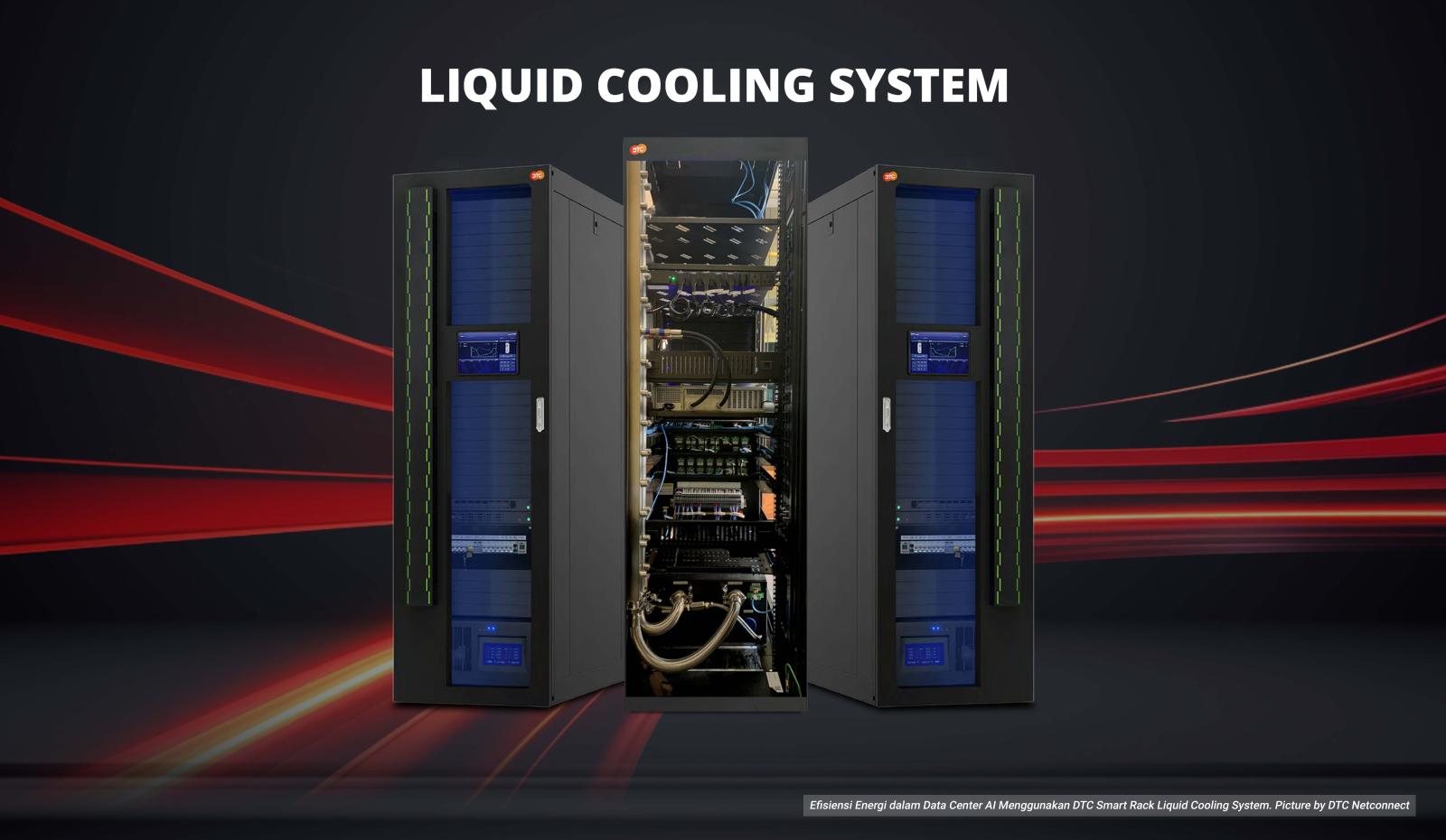 Efisiensi Energi dalam Data Center AI Menggunakan DTC Smart Rack Liquid Cooling System