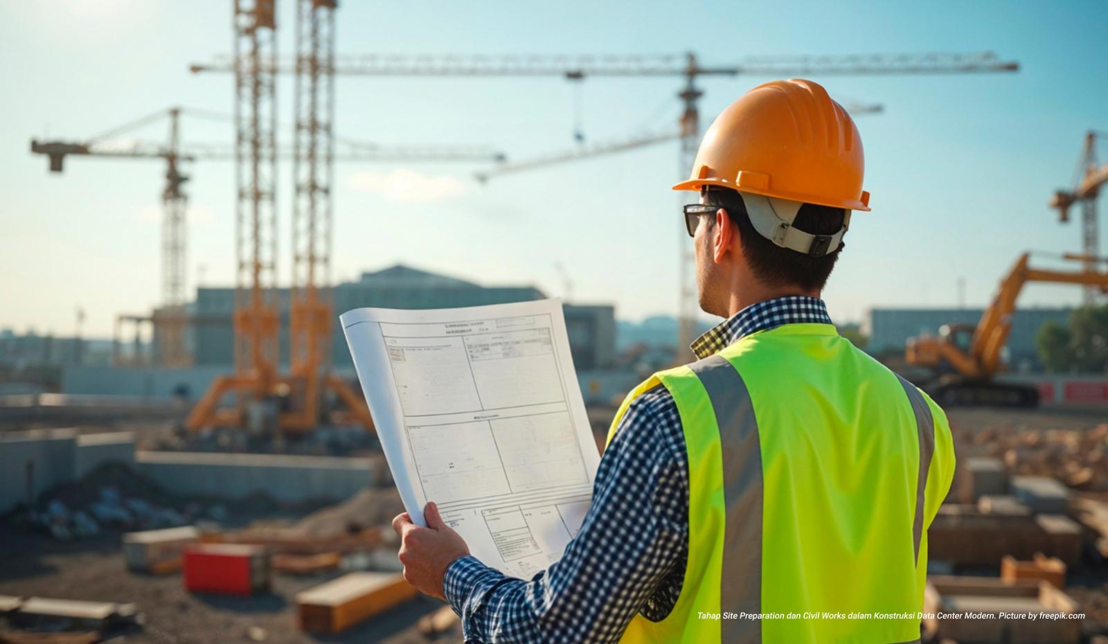 Tahap Site Preparation dan Civil Works dalam Konstruksi Data Center Modern