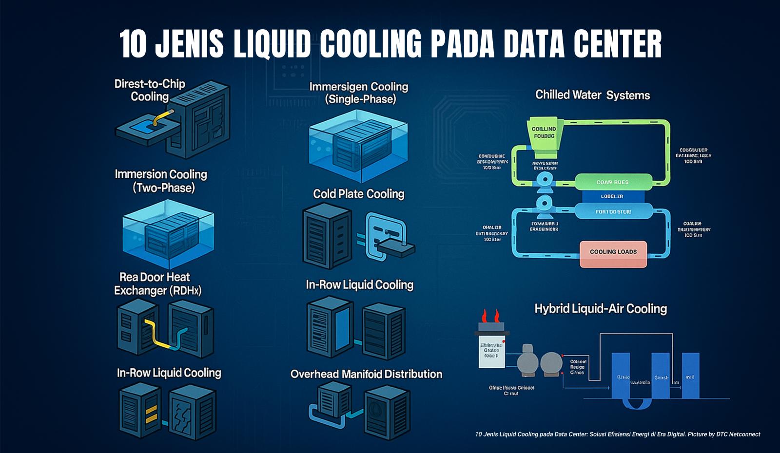 10 Jenis Liquid Cooling pada Data Center: Solusi Efisiensi Energi di Era Digital