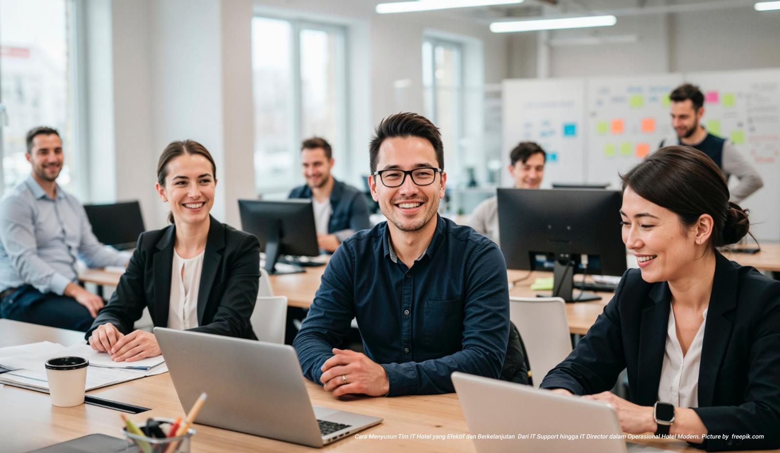 Cara Menyusun Tim IT Hotel yang Efektif dan Berkelanjutan  Dari IT Support hingga IT Director dalam Operasional Hotel Modern