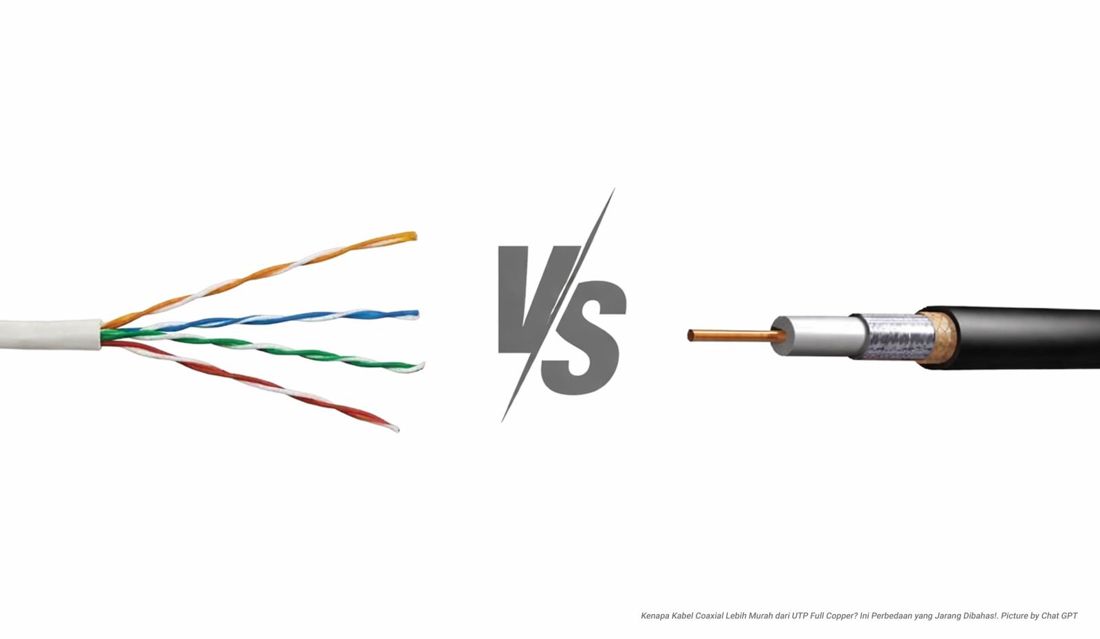 Kenapa Kabel Coaxial Lebih Murah dari UTP Full Copper? Ini Perbedaan yang Jarang Dibahas!