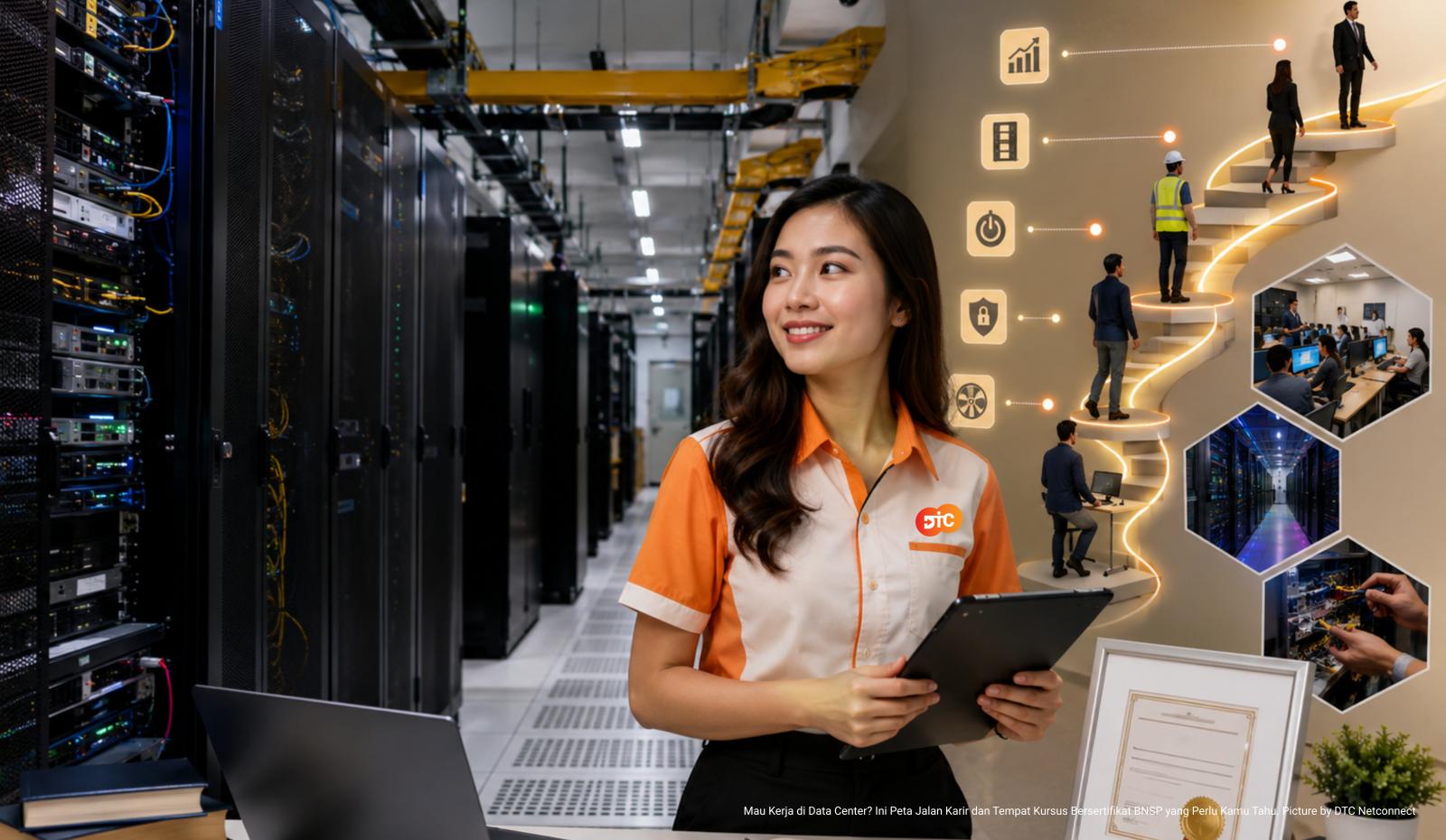 Mau Kerja di Data Center? Ini Peta Jalan Karir dan Tempat Kursus Bersertifikat BNSP yang Perlu Kamu Tahu