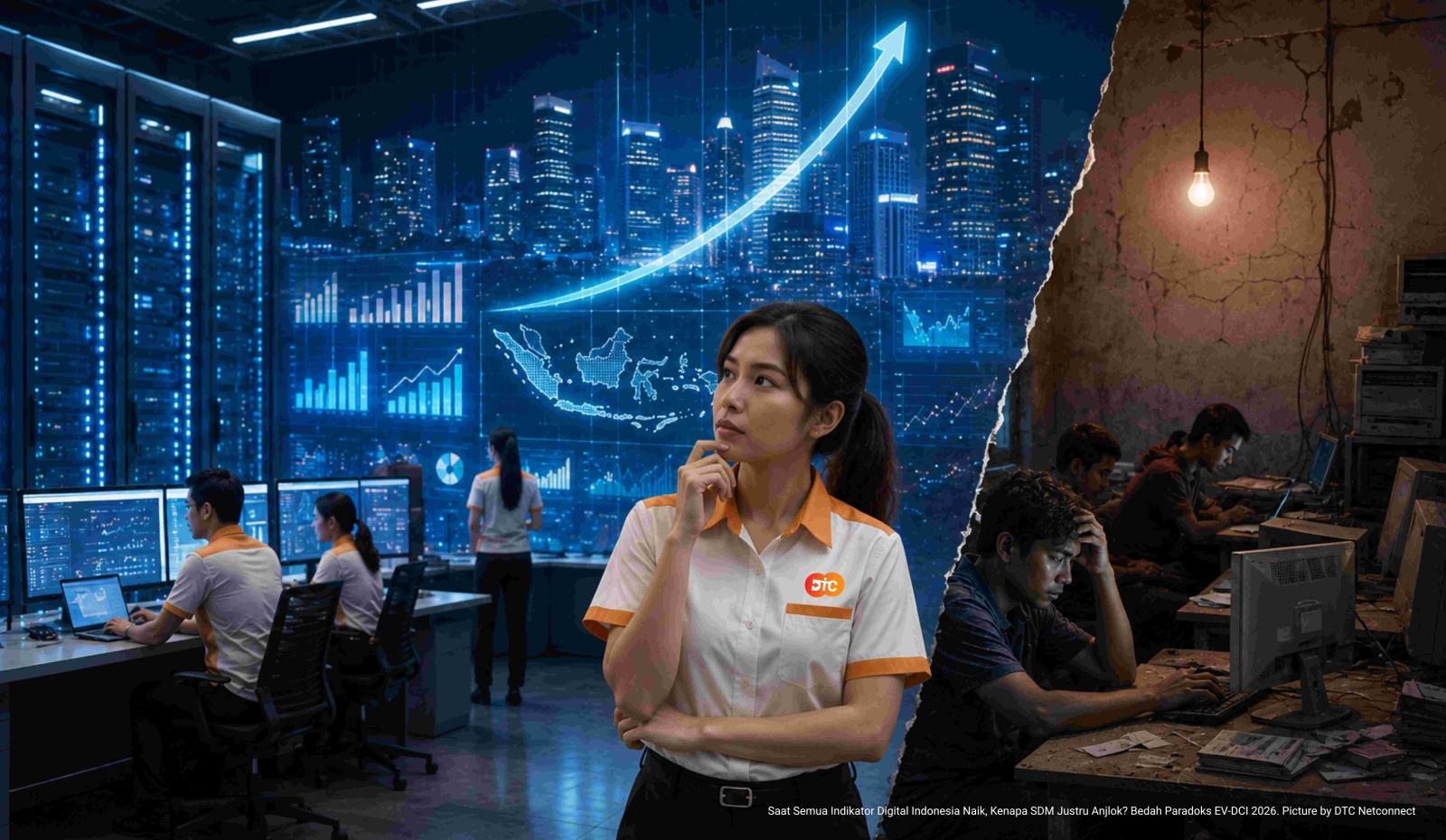 Saat Semua Indikator Digital Indonesia Naik, Kenapa SDM Justru Anjlok? Bedah Paradoks EV DCI 2026