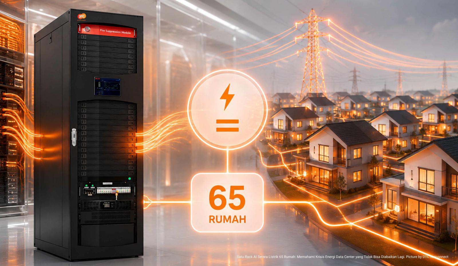 Satu Rack AI Setara Listrik 65 Rumah: Memahami Krisis Energi Data Center yang Tidak Bisa Diabaikan Lagi