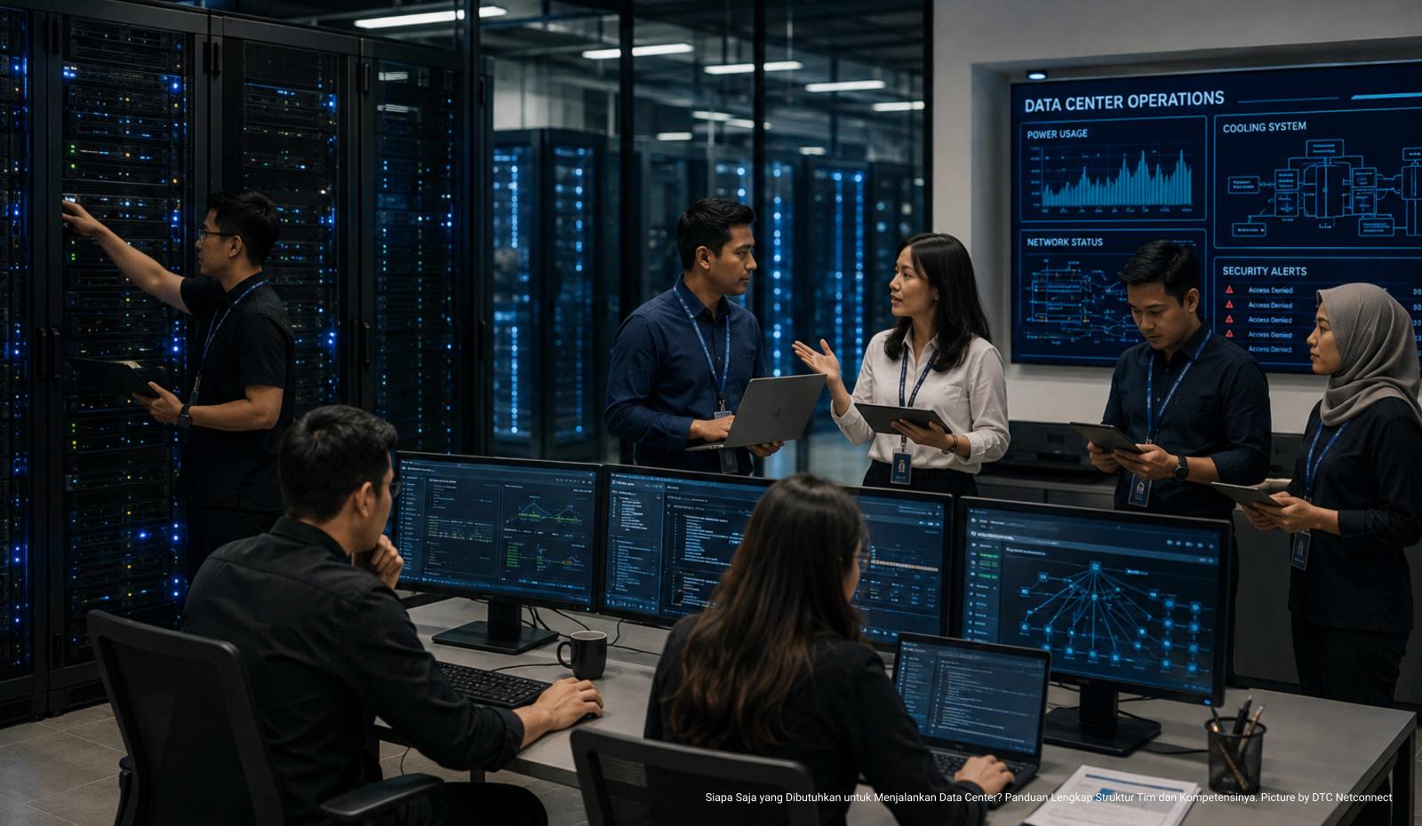Siapa Saja yang Dibutuhkan untuk Menjalankan Data Center? Panduan Lengkap Struktur Tim dan Kompetensinya