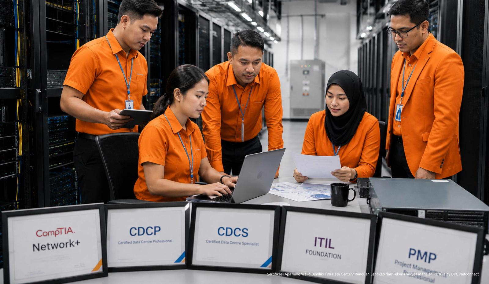 Sertifikasi Apa yang Wajib Dimiliki Tim Data Center? Panduan Lengkap dari Teknisi hingga Manajer