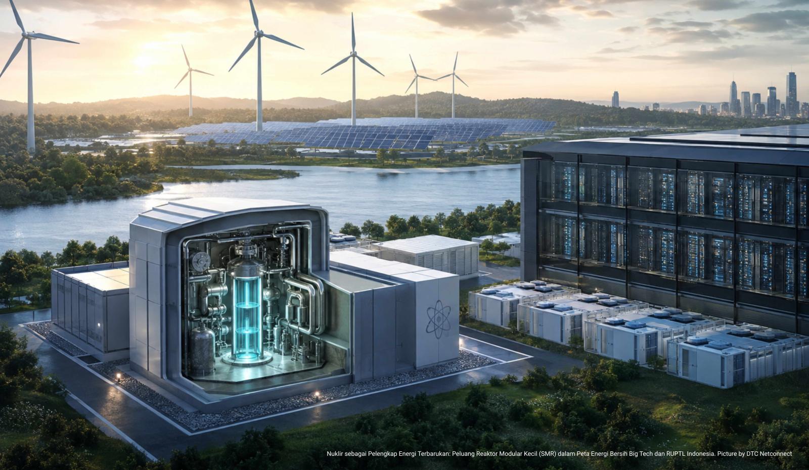 Nuklir sebagai Pelengkap Energi Terbarukan: Peluang Reaktor Modular Kecil (SMR) dalam Peta Energi Bersih Big Tech dan RUPTL Indonesia.