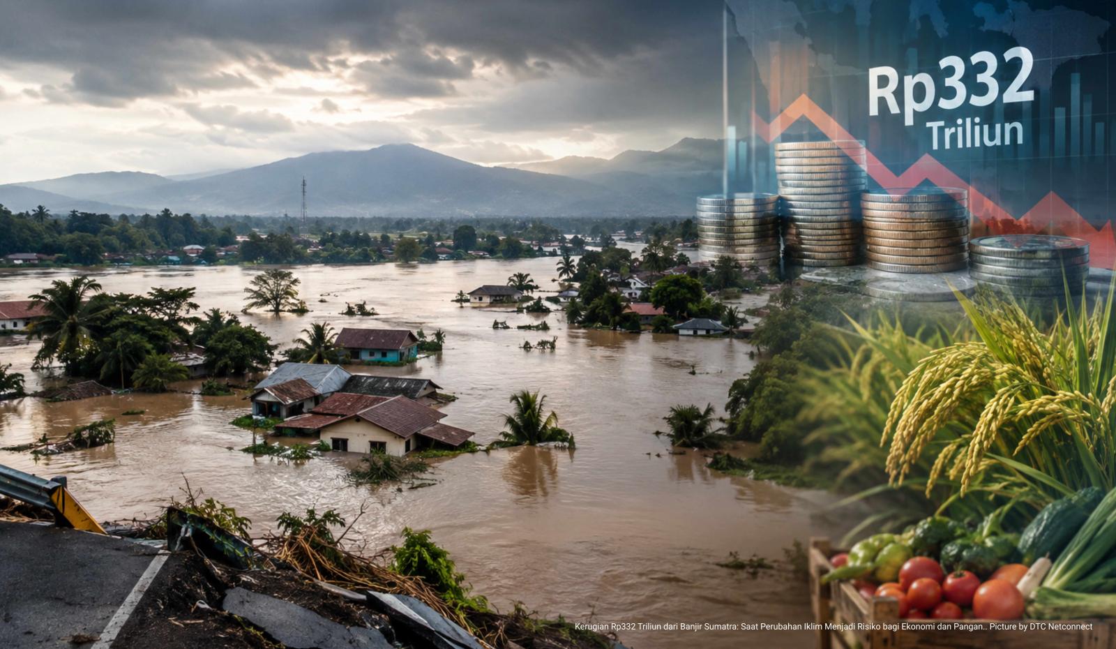 Kerugian Rp332 Triliun dari Banjir Sumatra: Saat Perubahan Iklim Menjadi Risiko bagi Ekonomi dan Pangan.